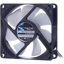 Fractal Design Silent Series R3 80 mm Case per computer Ventilatore 8 cm Nero, Bianco, Ventola