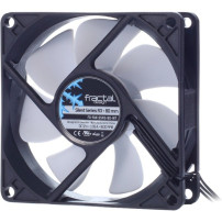 Fractal Design Silent Series R3 80 mm Case per computer Ventilatore 8 cm Nero, Bianco, Ventola