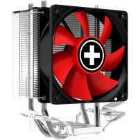 Xilence A402 Processore Refrigeratore 9,2 cm Nero, Rosso, Argento, raffreddamento CPU