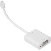 Sharkoon 0.15m, Mini DisplayPort/VGA 0,15 m VGA (D-Sub) Bianco, Adattatore