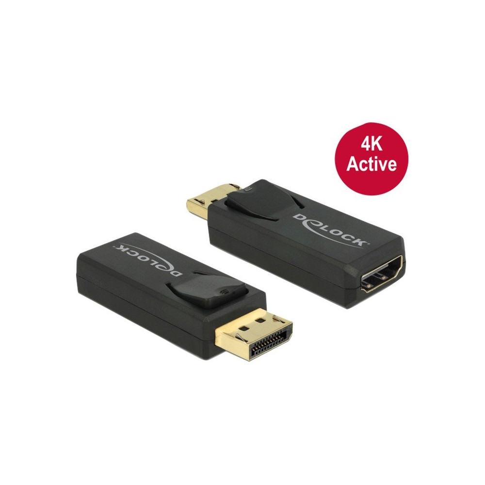 DeLOCK 65573 adattatore per inversione del genere dei cavi Displayport 1.2 HDMI Nero