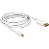 DeLOCK 83483 cavo DisplayPort 3 m Mini DisplayPort Bianco, Adattatore
