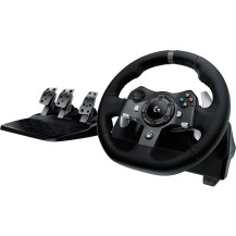 Logitech G920 Driving Force Nero USB 2.0 Sterzo + Pedali Analogico/Digitale PC, Xbox One, Xbox Series S, Xbox Series X, Volante