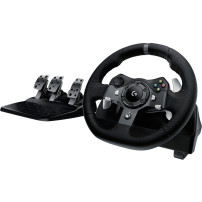 Logitech G920 Driving Force Nero USB 2.0 Sterzo + Pedali Analogico/Digitale PC, Xbox One, Xbox Series S, Xbox Series X, Volante