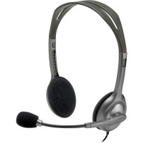 Logitech H111 Auricolare Cablato A Padiglione Ufficio Grigio, Headset