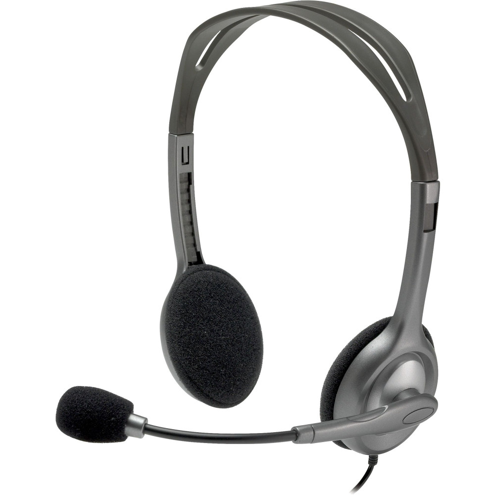 Logitech H111 Auricolare Cablato A Padiglione Ufficio Grigio, Headset