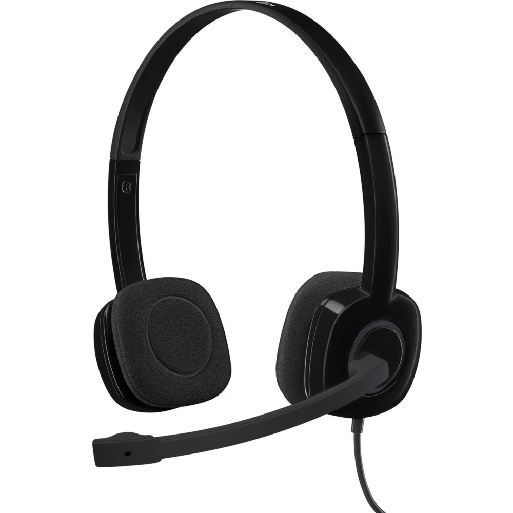 Logitech H151 Auricolare Cablato A Padiglione Ufficio Nero, Headset