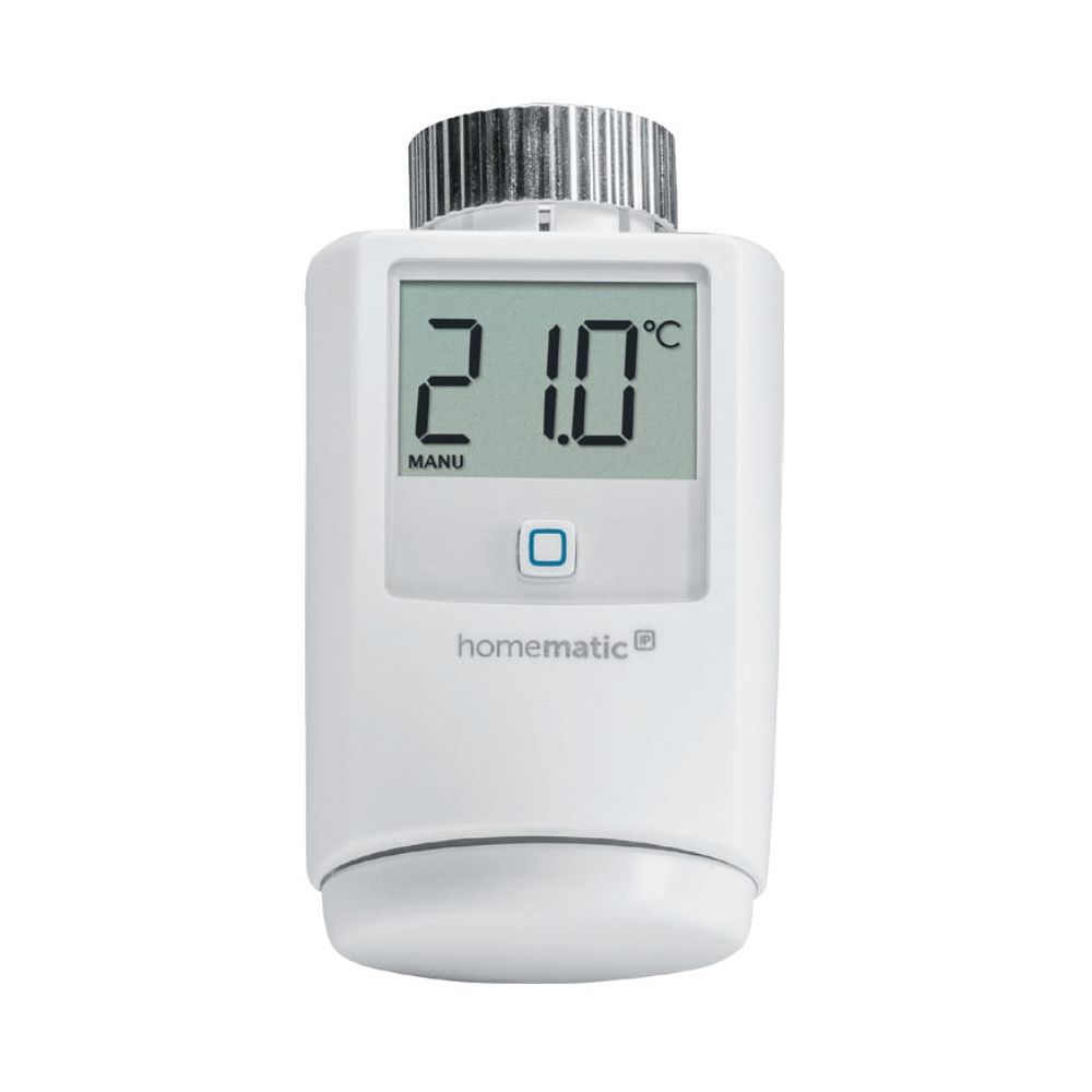 eQ-3 AG Homematic IP HMIP-eTRV, RF, 868,3 MHz, Bianco, M30 x 1.5, IP20, Digitale