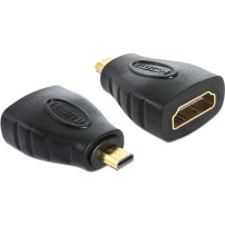 DeLOCK HDMI micro D/HDMI A HDMI mirco D Nero, Adattatore