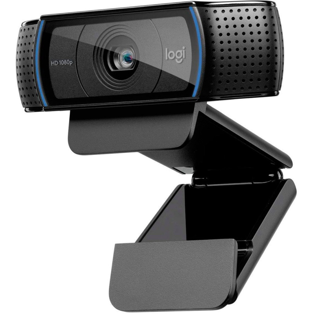 Logitech C920 HD Pro Webcam, Videochiamata Full HD 1080p/30fps, Audio Stereo ‎Chiaro, ‎Correzione Luce HD, Funziona con Skype, Z