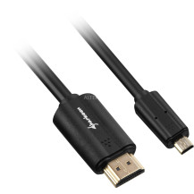 Sharkoon 1.5m, HDMI/Micro HDMI cavo HDMI 1,5 m HDMI tipo A (Standard) HDMI tipo D (Micro) Nero