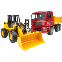 bruder Construction truck with articulated road loader veicolo giocattolo, Veicolo modello