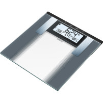 Sanitas SBG 21 Argento Bilancia pesapersone elettronica, Scala