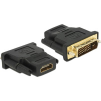 DeLOCK 65466 adattatore per inversione del genere dei cavi DVI 24+1 HDMI Nero