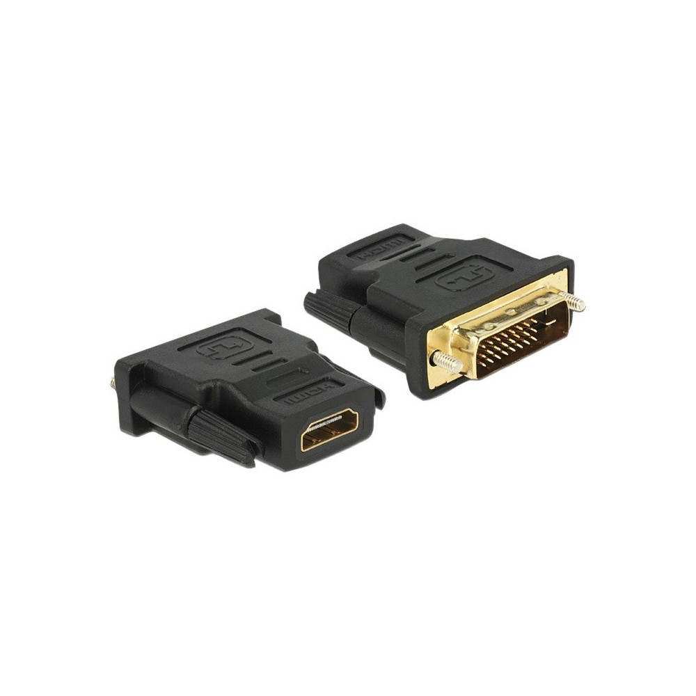 DeLOCK 65466 adattatore per inversione del genere dei cavi DVI 24+1 HDMI Nero