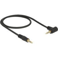 DeLOCK 0.5m 3.5mm M/M cavo audio 0,5 m Nero