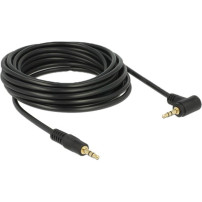 DeLOCK 5m 3.5mm M/M cavo audio Nero