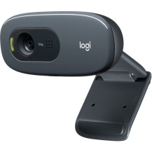 Logitech C270 Webcam HD, HD 720p/30fps, Videochiamate HD Widescreen, Correzione Automatica ‎Luminosità, Microfono Riduzione del 