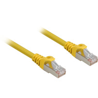 Sharkoon Cat.6a SFTP cavo di rete Giallo 0,25 m Cat6a S/FTP (S-STP)