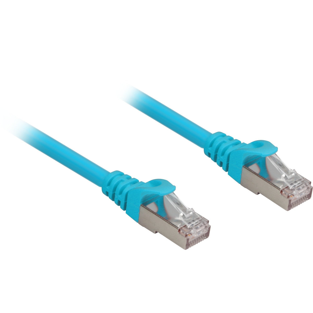 Sharkoon Cat.6a SFTP cavo di rete Blu 0,25 m Cat6a S/FTP (S-STP)