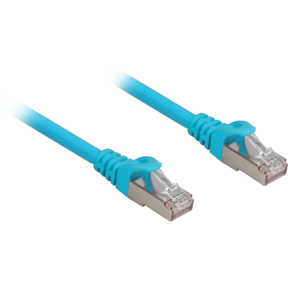 Sharkoon Cat.6a SFTP cavo di rete Blu 5 m Cat6a S/FTP (S-STP)