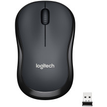 Logitech M220 SILENT Mouse Wireless, 2,4 GHz con Ricevitore USB, Tracciamento Ottico 1000 DPI, Durata Batteria di 18 Mesi, Ambid