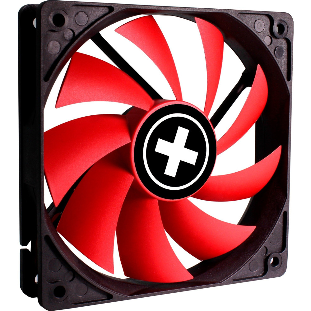 Xilence XPF120.R Case per computer Ventilatore 12 cm Nero, Rosso, Ventola