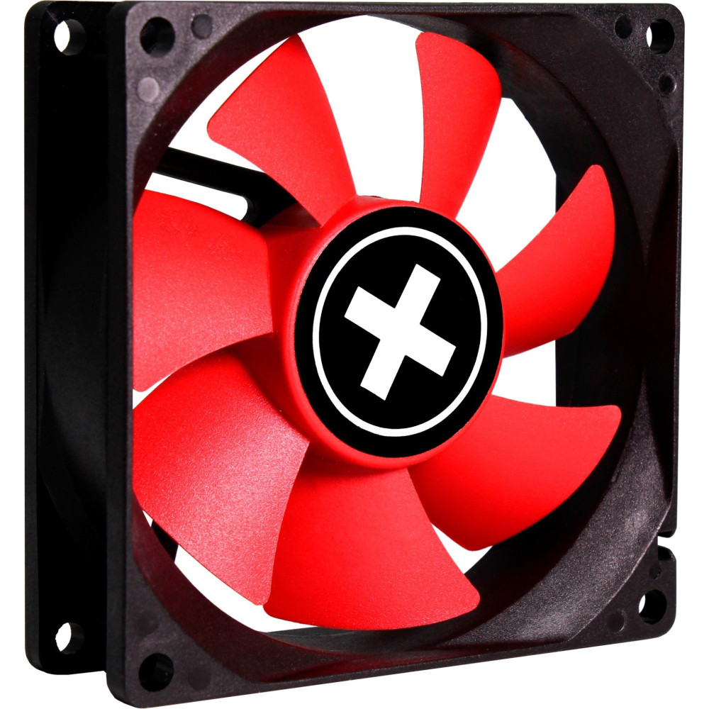 Xilence XPF80.R.PWM Case per computer Ventilatore 8 cm Nero, Rosso, Ventola