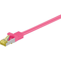 goobay RJ-45 CAT7 2m cavo di rete Magenta S/FTP (S-STP)