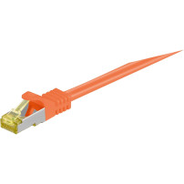 goobay RJ-45 CAT7 3m cavo di rete Arancione S/FTP (S-STP)