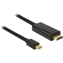 DeLOCK 83699 cavo e adattatore video 2 m Mini DisplayPort HDMI Nero