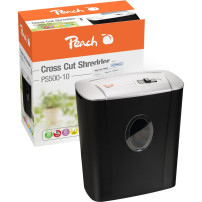 Peach PS500-10 distruggi documenti Triturazione incrociata 72 dB 22 cm Nero