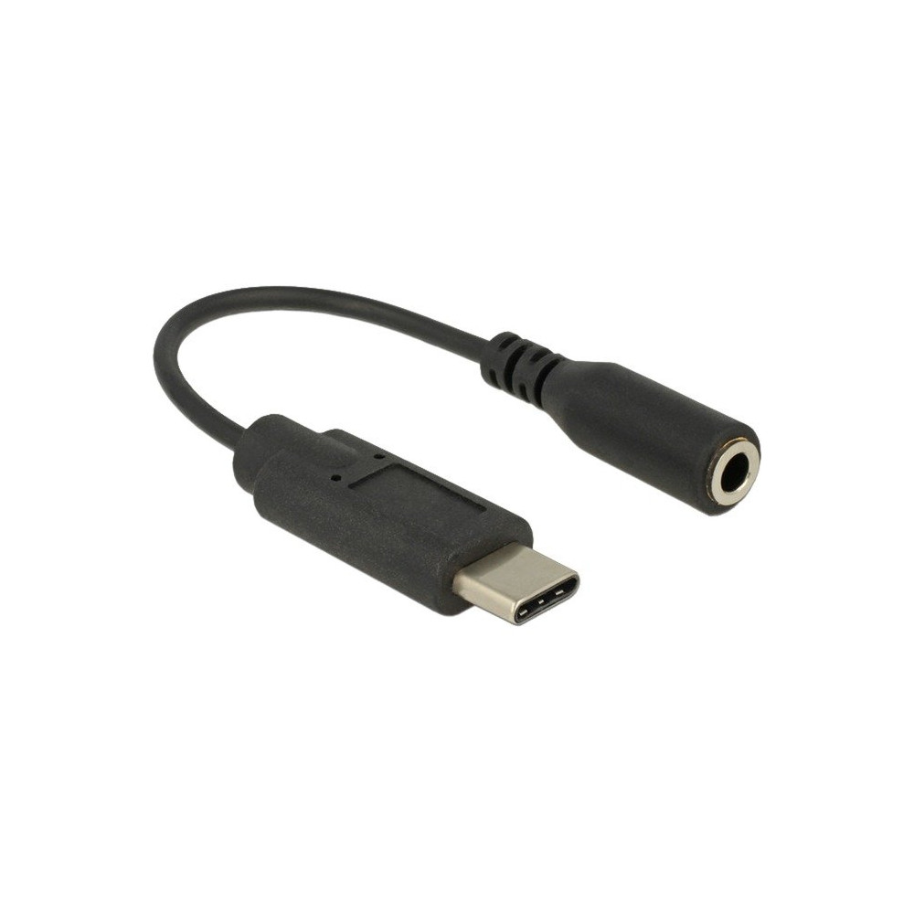 DeLOCK 65842 cable gender changer USB Type-C 3,5 mm Nero, Adattatore