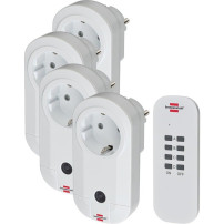 Brennenstuhl 1507050 Bianco adattatore per presa di corrente, Presa commutata