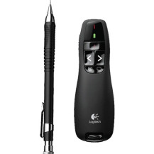 Logitech R400 puntatore wireless RF Nero, Presentatore