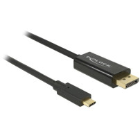 DeLOCK 85257 cavo e adattatore video 3 m USB tipo-C DisplayPort Nero