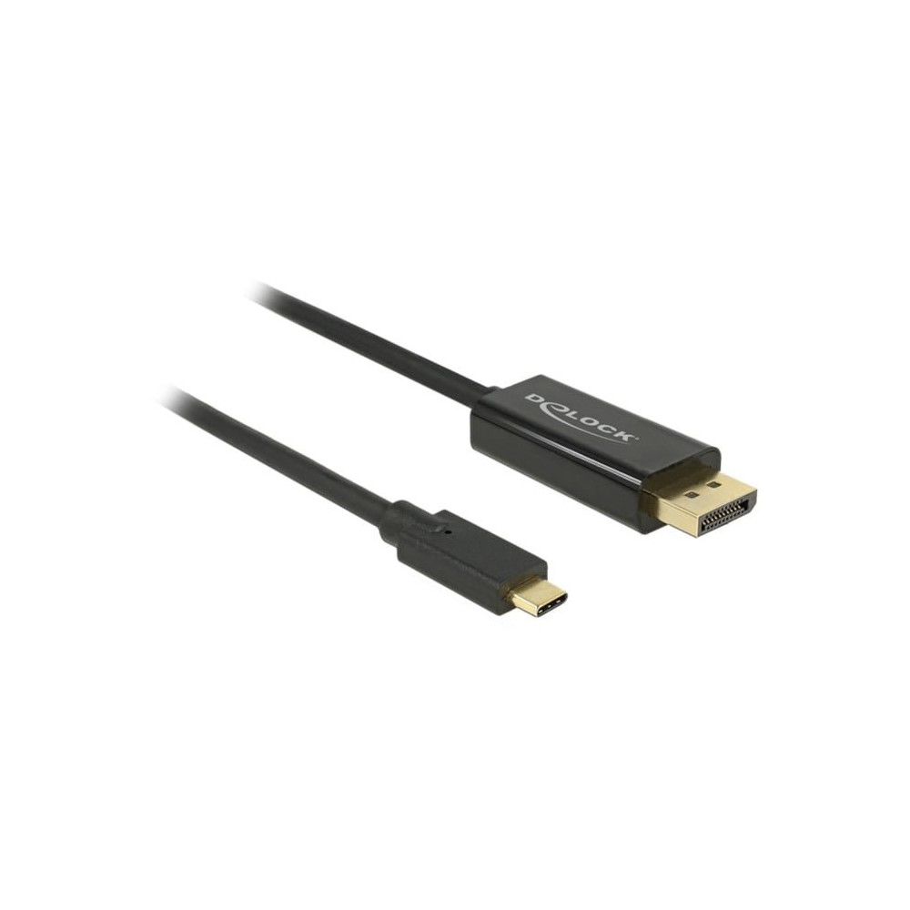 DeLOCK 85257 cavo e adattatore video 3 m USB tipo-C DisplayPort Nero