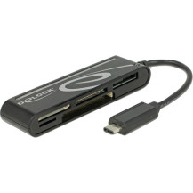 DeLOCK 91739 lettore di schede USB 2.0 Nero