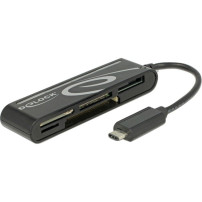 DeLOCK 91739 lettore di schede USB 2.0 Nero