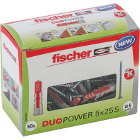 fischer Dübel DUOPOWER 5x25 S LD, Tassello