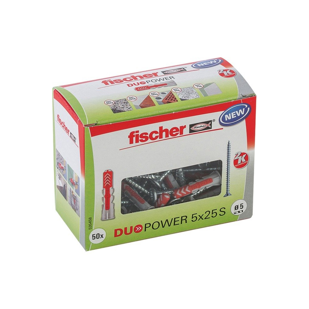 fischer Dübel DUOPOWER 5x25 S LD, Tassello