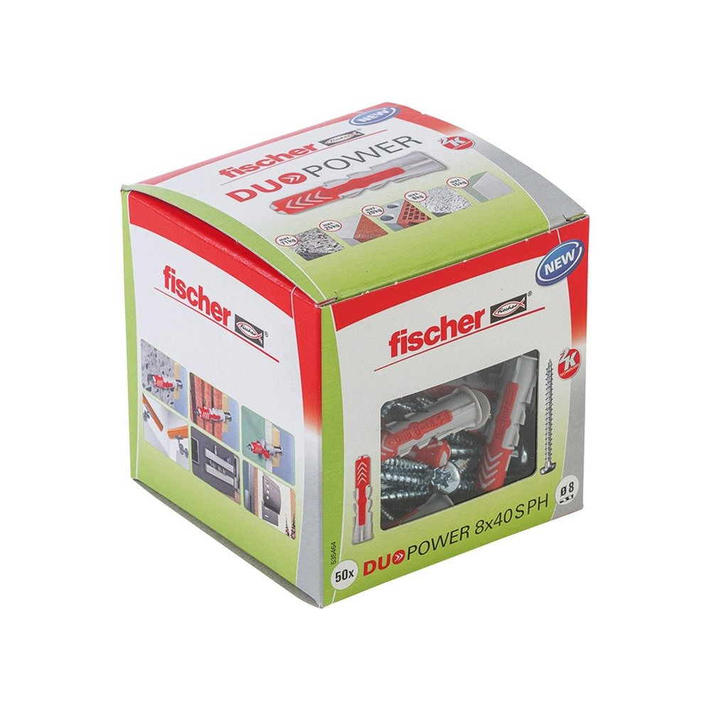 fischer Dübel DUOPOWER 8x40 S PH LD, Tassello