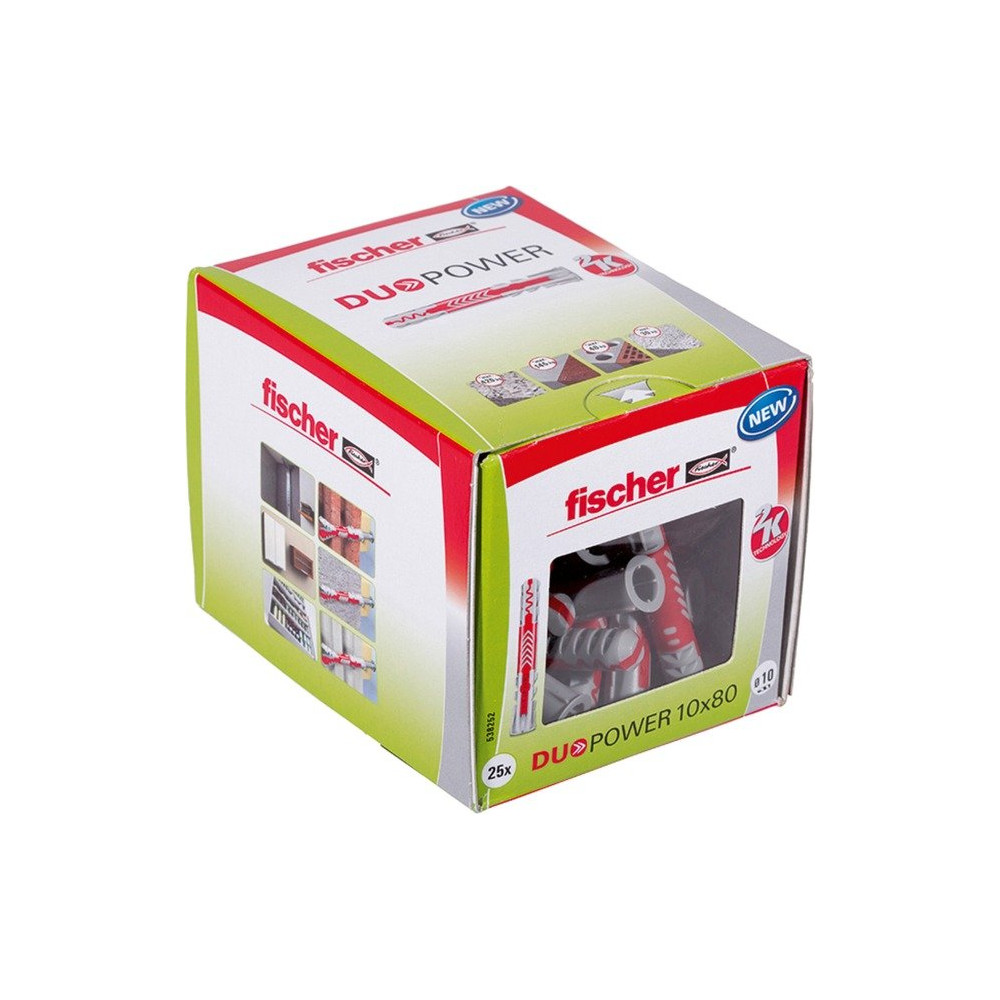 fischer DUOPOWER 10 x 80 25 pezzo(i) 8 cm, Tassello