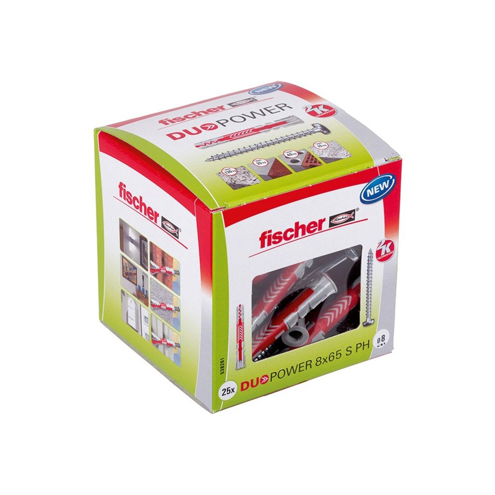 fischer Dübel DUOPOWER 8x65 S PH LD, Tassello