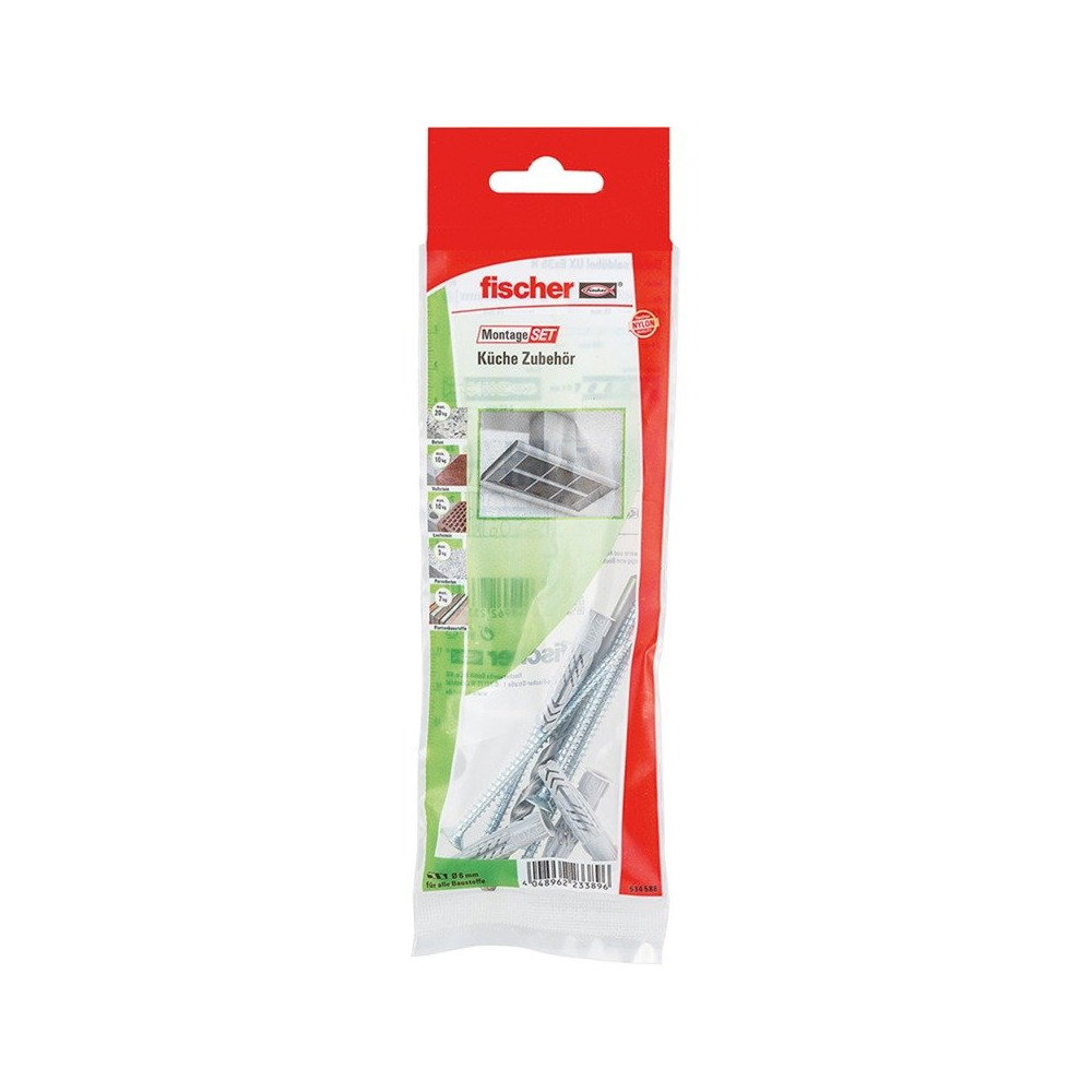 fischer Set di montaggio accessori cucina B, Tassello