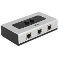 DeLOCK 87673 hub di interfaccia 1000 Mbit/s Nero, Grigio, Interruttore