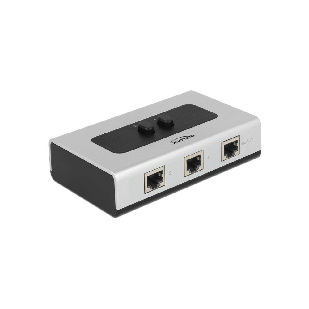 DeLOCK 87673 hub di interfaccia 1000 Mbit/s Nero, Grigio, Interruttore