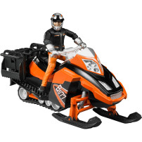 bruder Snowmobil m. Fahrer u. Ausst.| 63101 veicolo giocattolo, Veicolo modello
