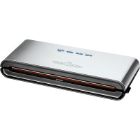 ProfiCook PC-VK 1080 macchina per sottovuoto Nero, Acciaio inossidabile, Sigillatore