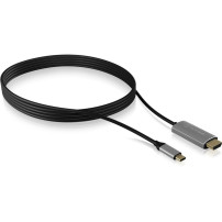ICY BOX IB-CB020-C cavo HDMI 1,8 m HDMI tipo A (Standard) Nero, Argento